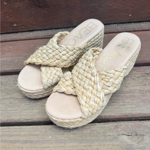 Anthropologie Beach By Matisse Espadrille Woven Shoes Size 9 - Picture 3 of 6